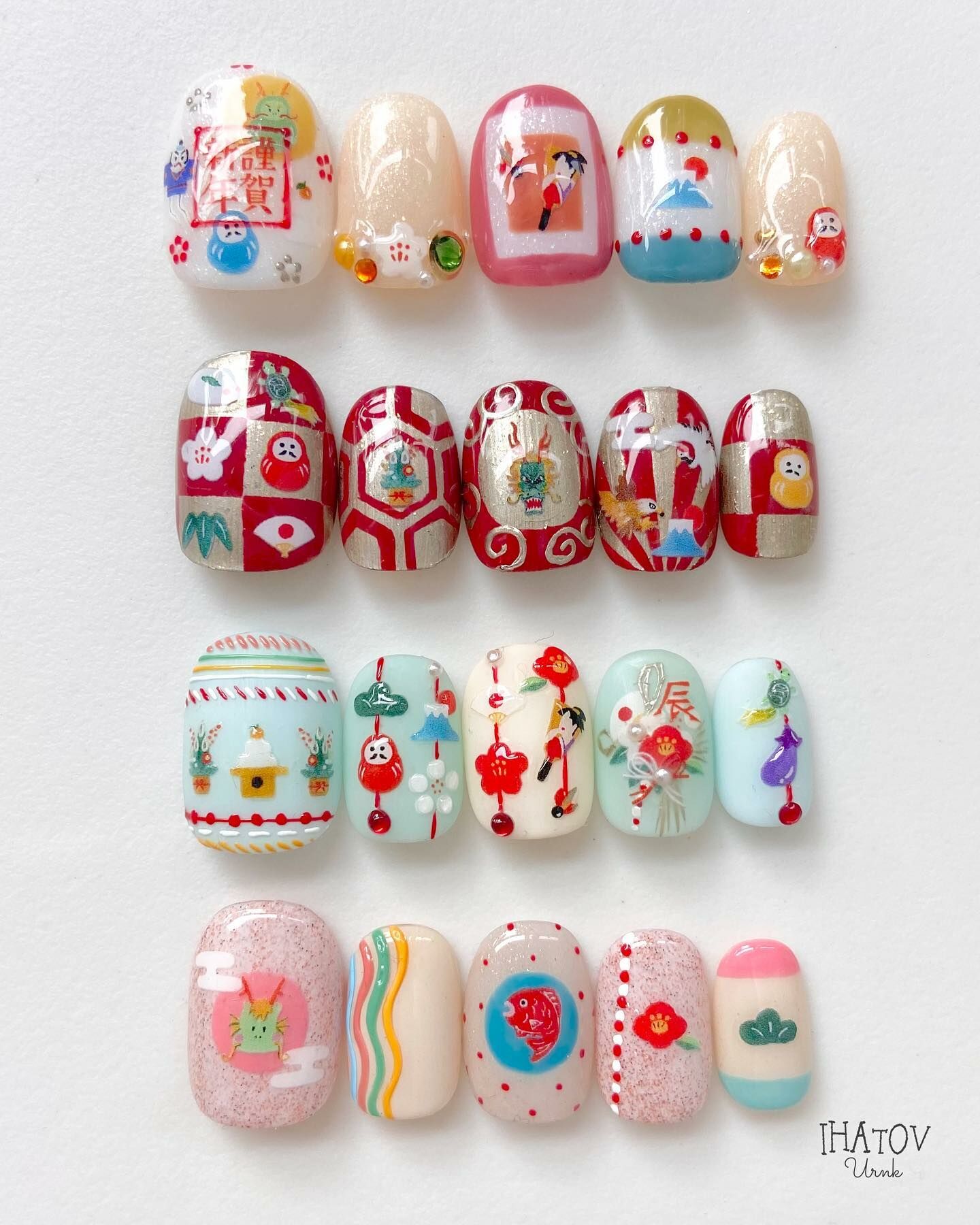 TSUMEKIRA 新年貼紙  ES-URA-008