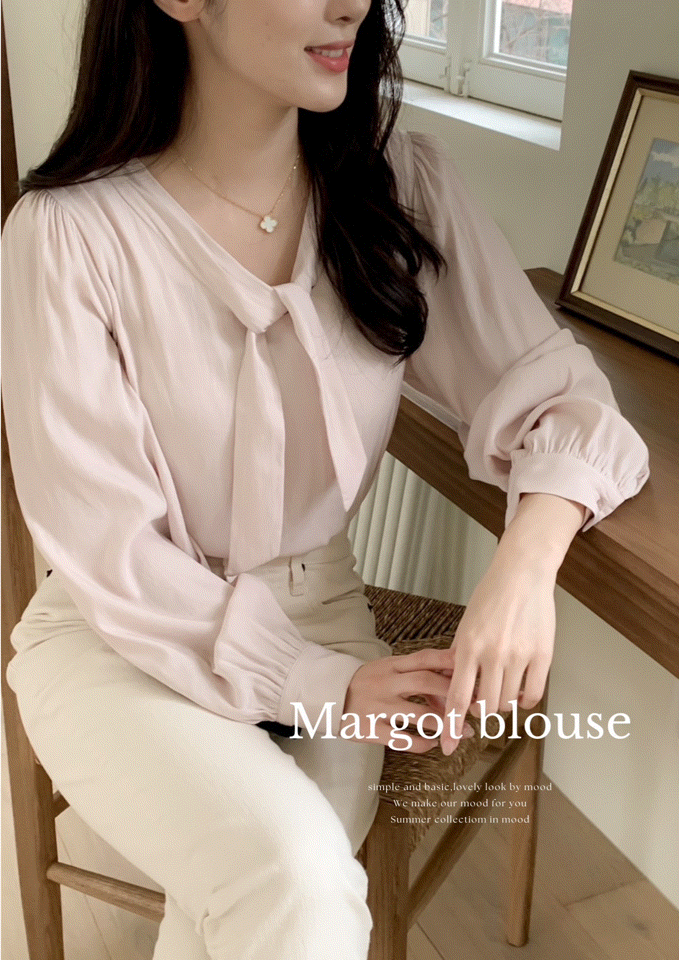 超柔棉名媛高雅blouse(2colors)