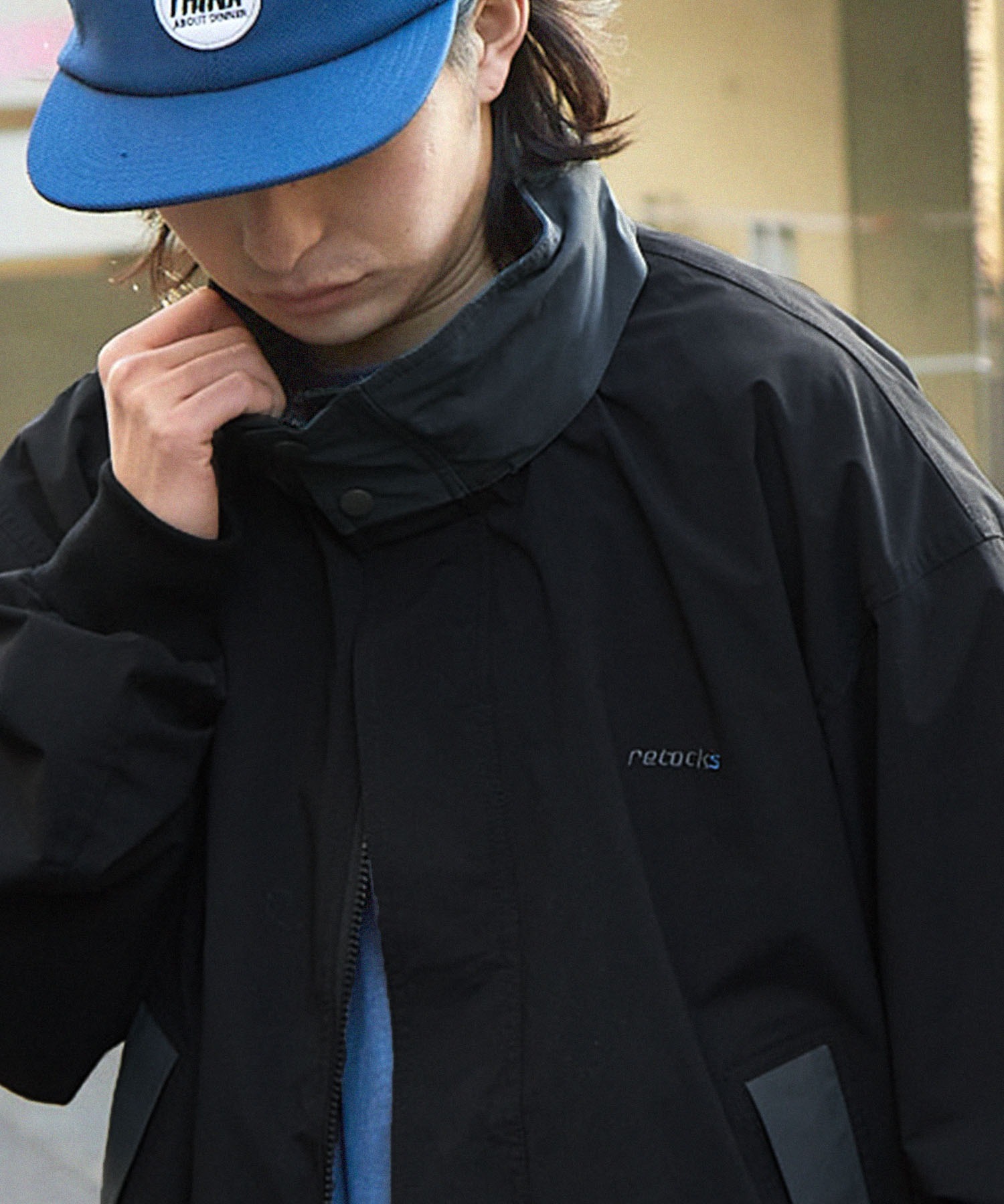日牌 Retock's Logo 2-Way Stand Neck Blouson [jk668]