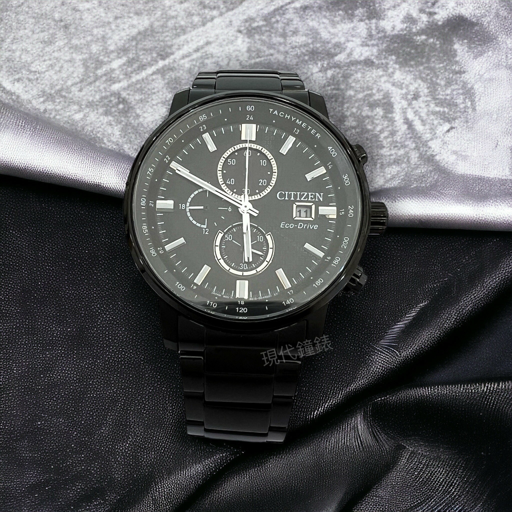 【CITIZEN 星辰】鐵窗花光動能計時手錶CA0845-83E 43mm 現代鐘錶