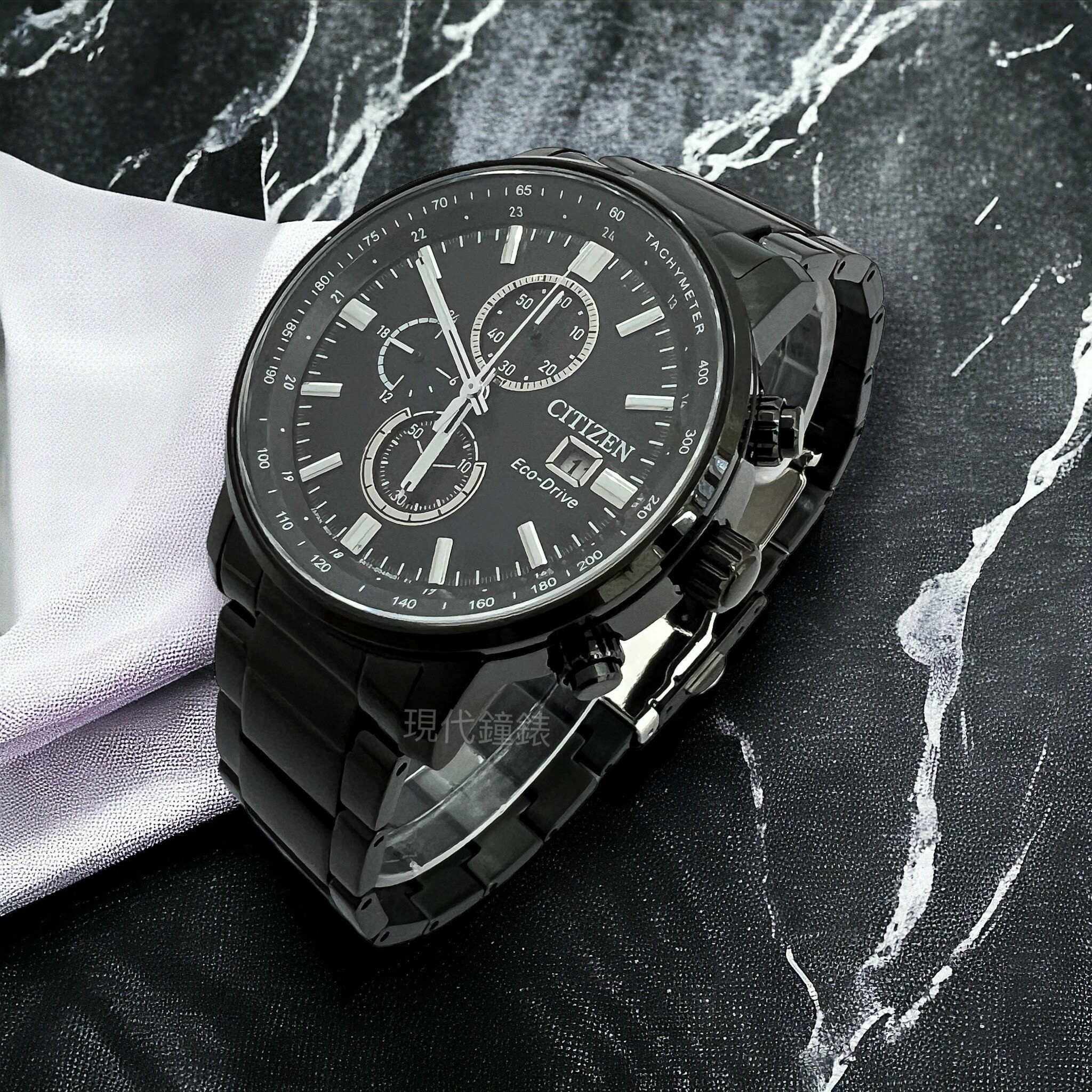 【CITIZEN 星辰】鐵窗花光動能計時手錶CA0845-83E 43mm 現代鐘錶