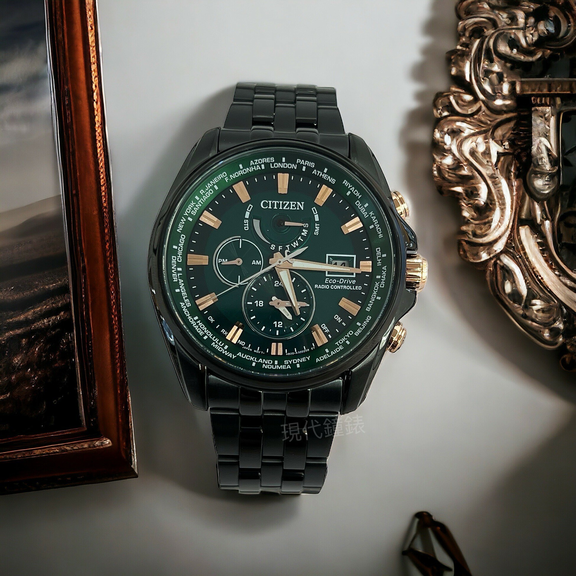 【CITIZEN 星辰】 亞洲限定光動能電波男錶AT9128-87X 44.3mm 現代鐘錶