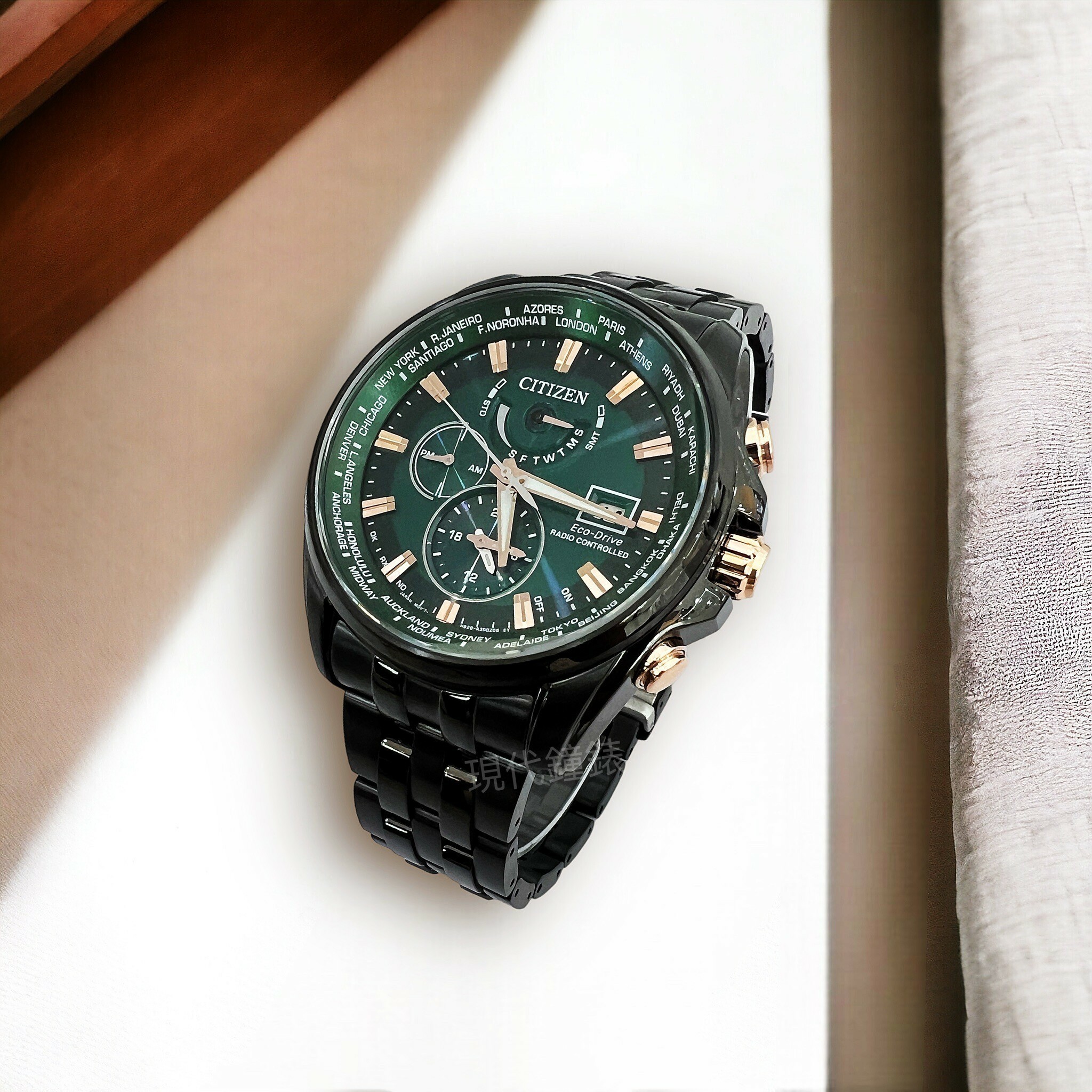 【CITIZEN 星辰】 亞洲限定光動能電波男錶AT9128-87X 44.3mm 現代鐘錶