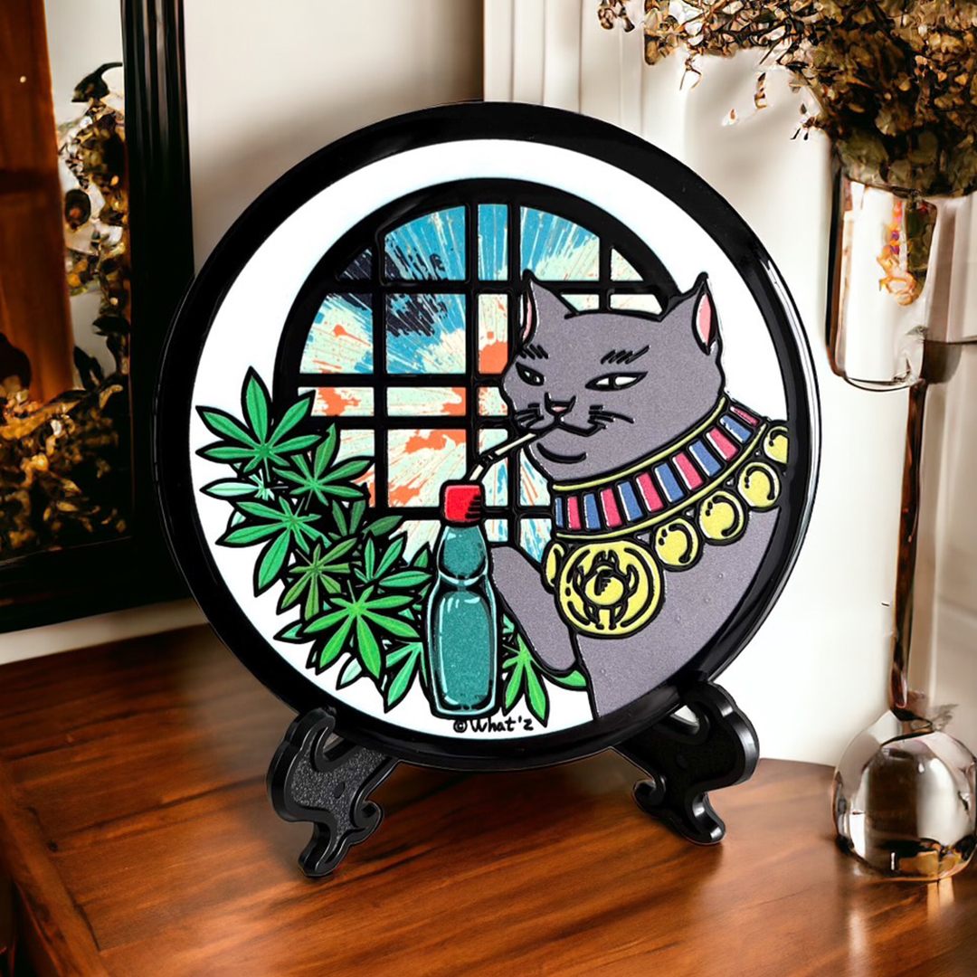 浮世繪貓貓陶瓷杯墊