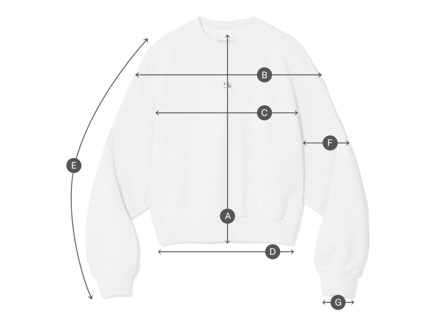 (Woman) WAVE Logo Cropped Sweatshirt_3 colors