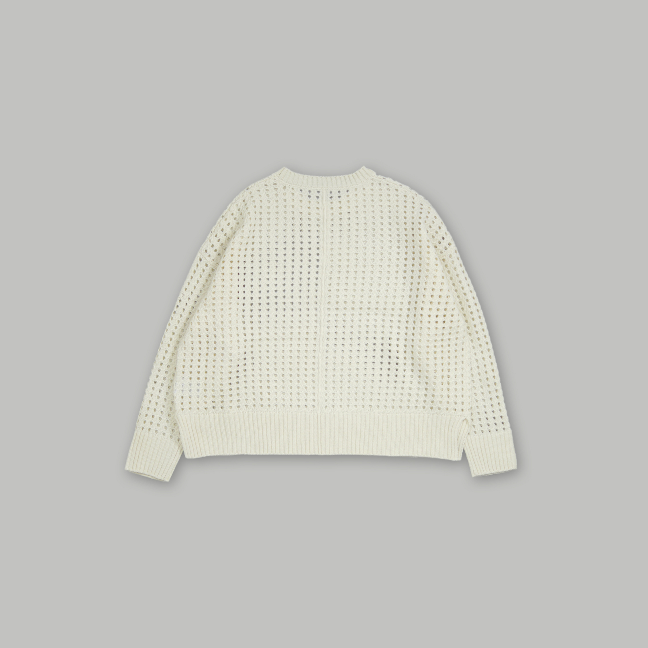 J.P.L. 圓領圈織箱型羊毛衫 ╭ 4色 ╮