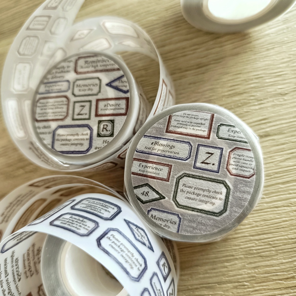 文具人格．標籤I II 3cm霧面PET膠帶分裝賣場 20241月新品 (只有分裝)