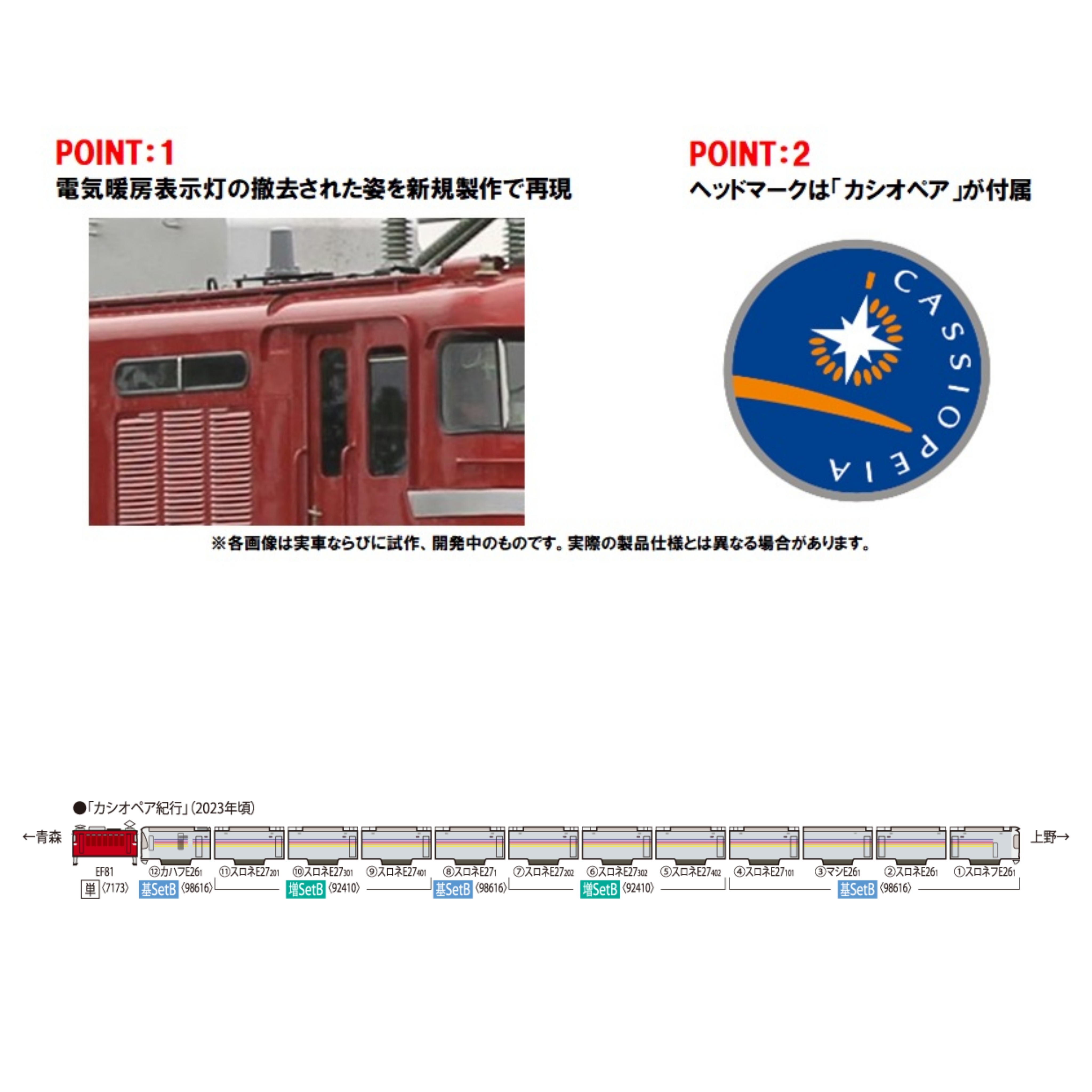 TOMIX 7173 JR EF81形電気機関車 (JR東日本仕様・双頭形連結器付)