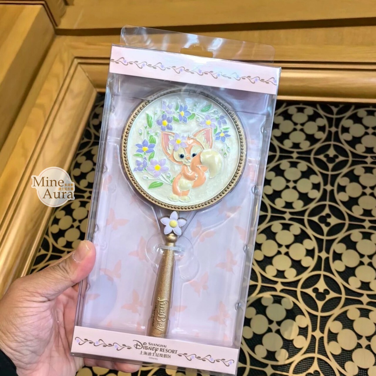 (限時特價) 玲娜貝兒 LinaBell 隨身手拿鏡 手持鏡 -上海迪士尼樂園