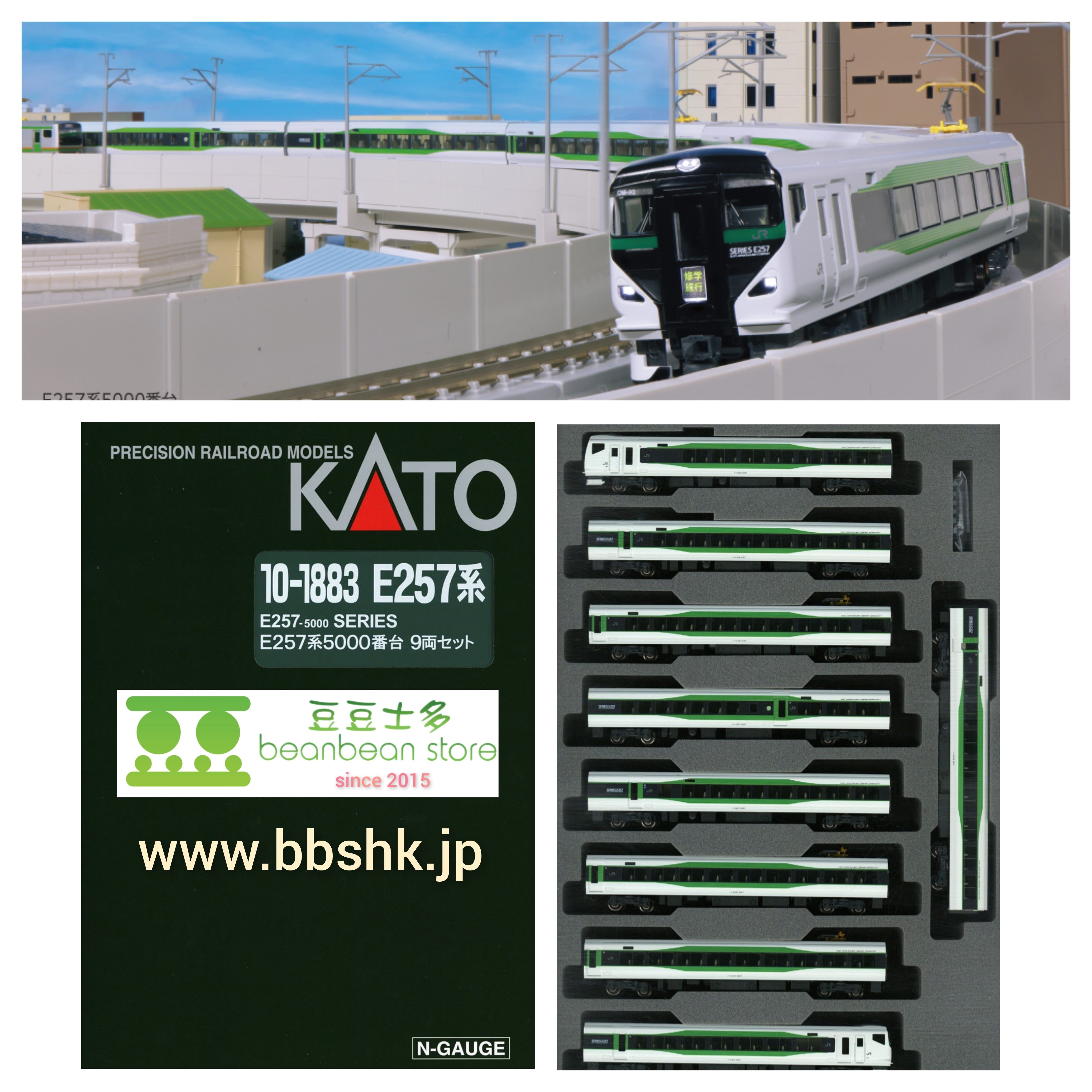 KATO 10-1883 E257系5000番台9両