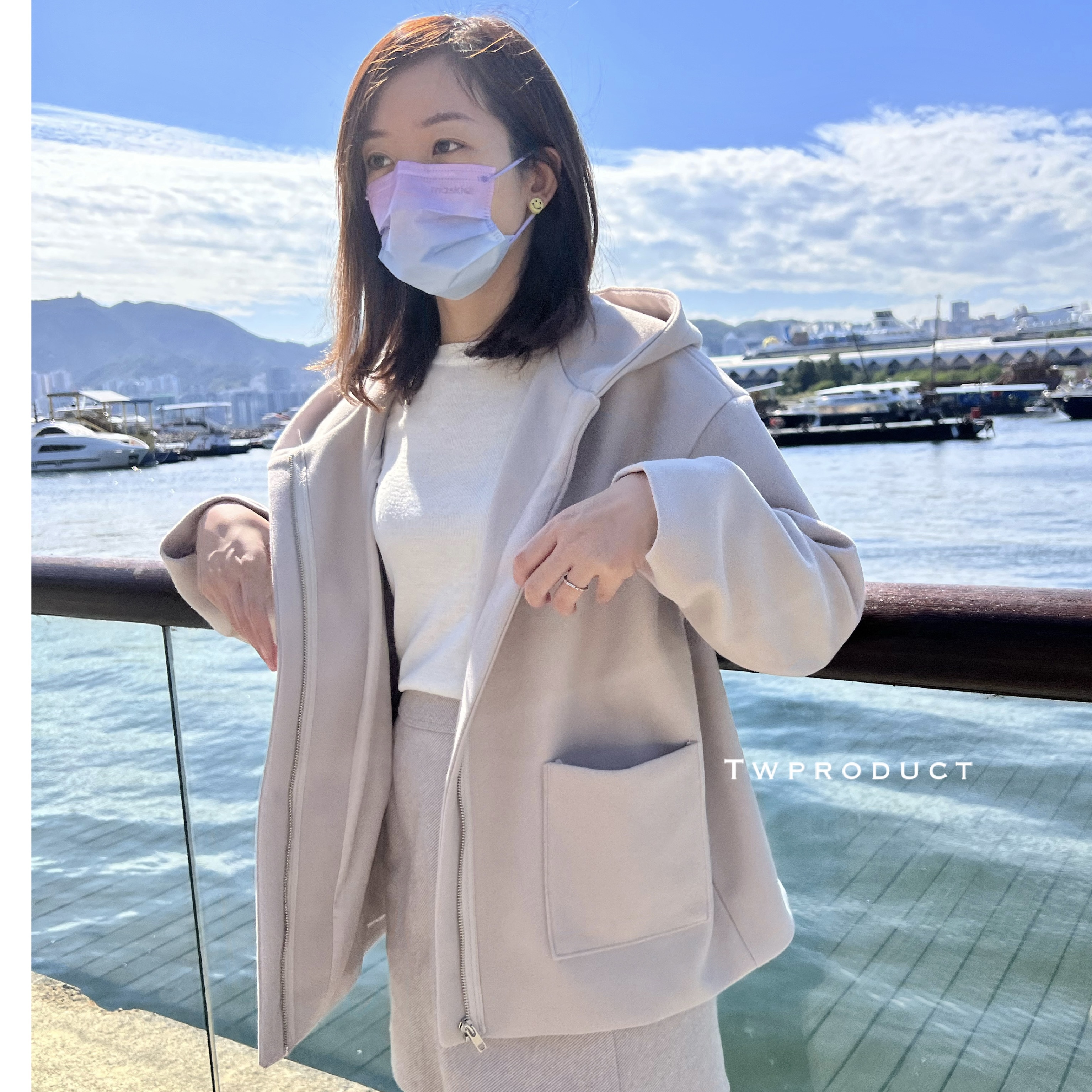 😍Ca59 大滿足口袋 拉鍊帽冬款外套 ［5人成團］