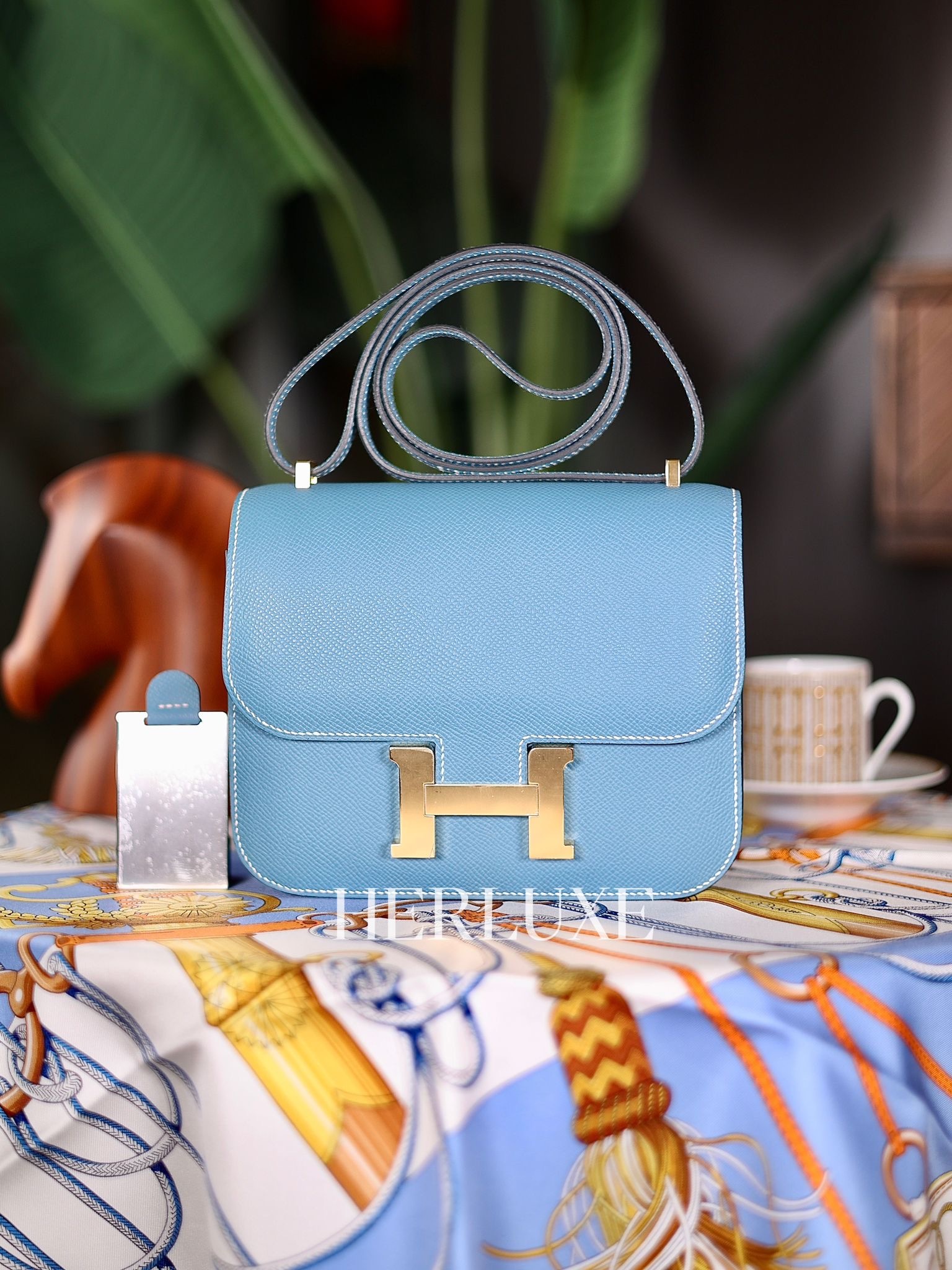 Constance mini mirror D2 new bleu jean cc epsom W