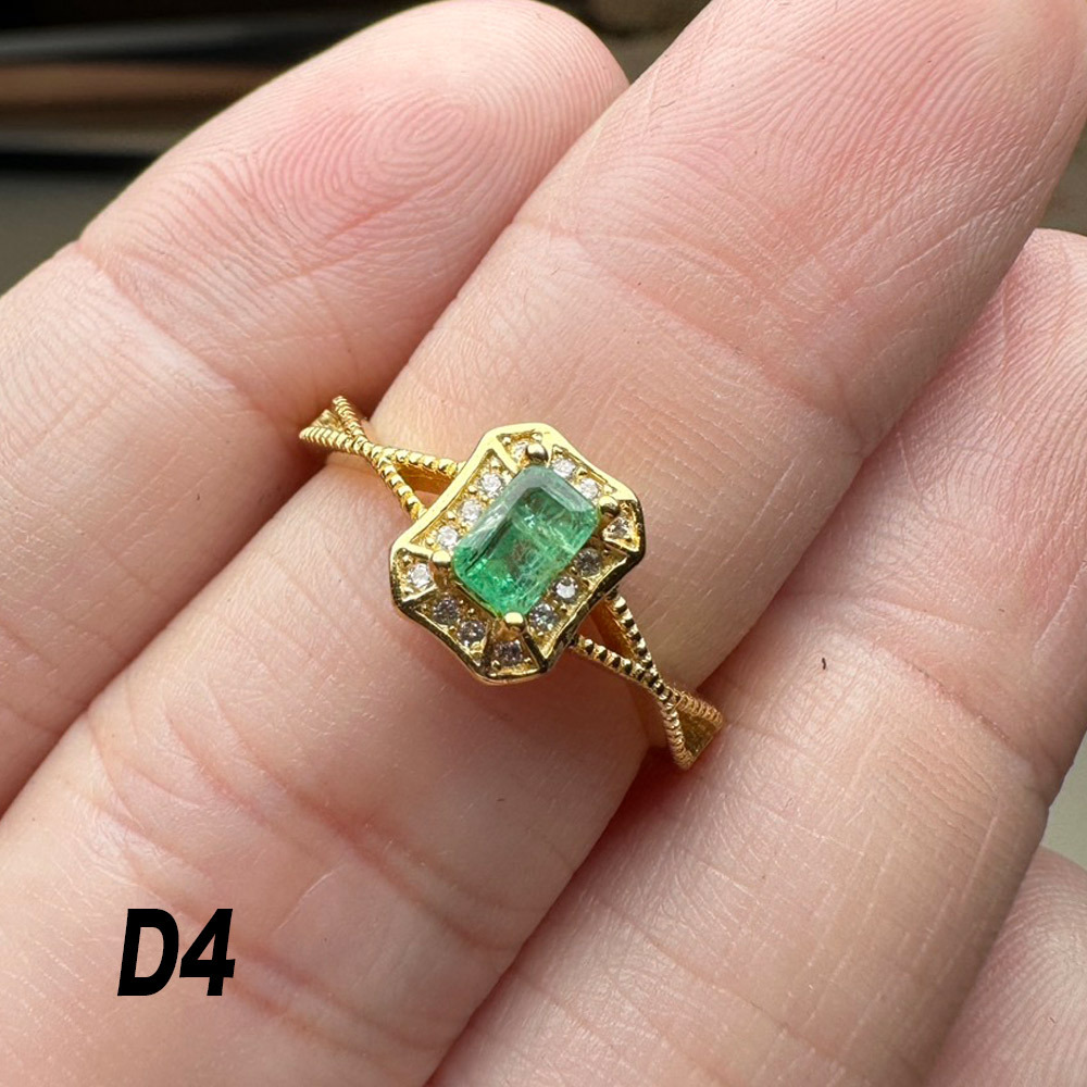 (11.22F)天然祖母綠 戒指