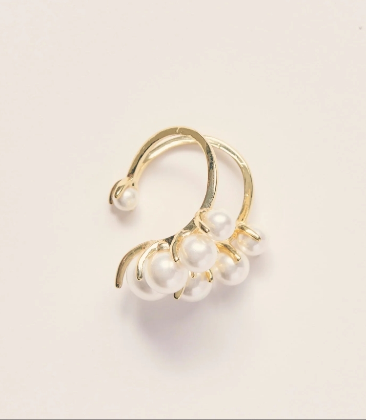 LOEM TOKYO PEARL ROUND RING [STAINLESS]