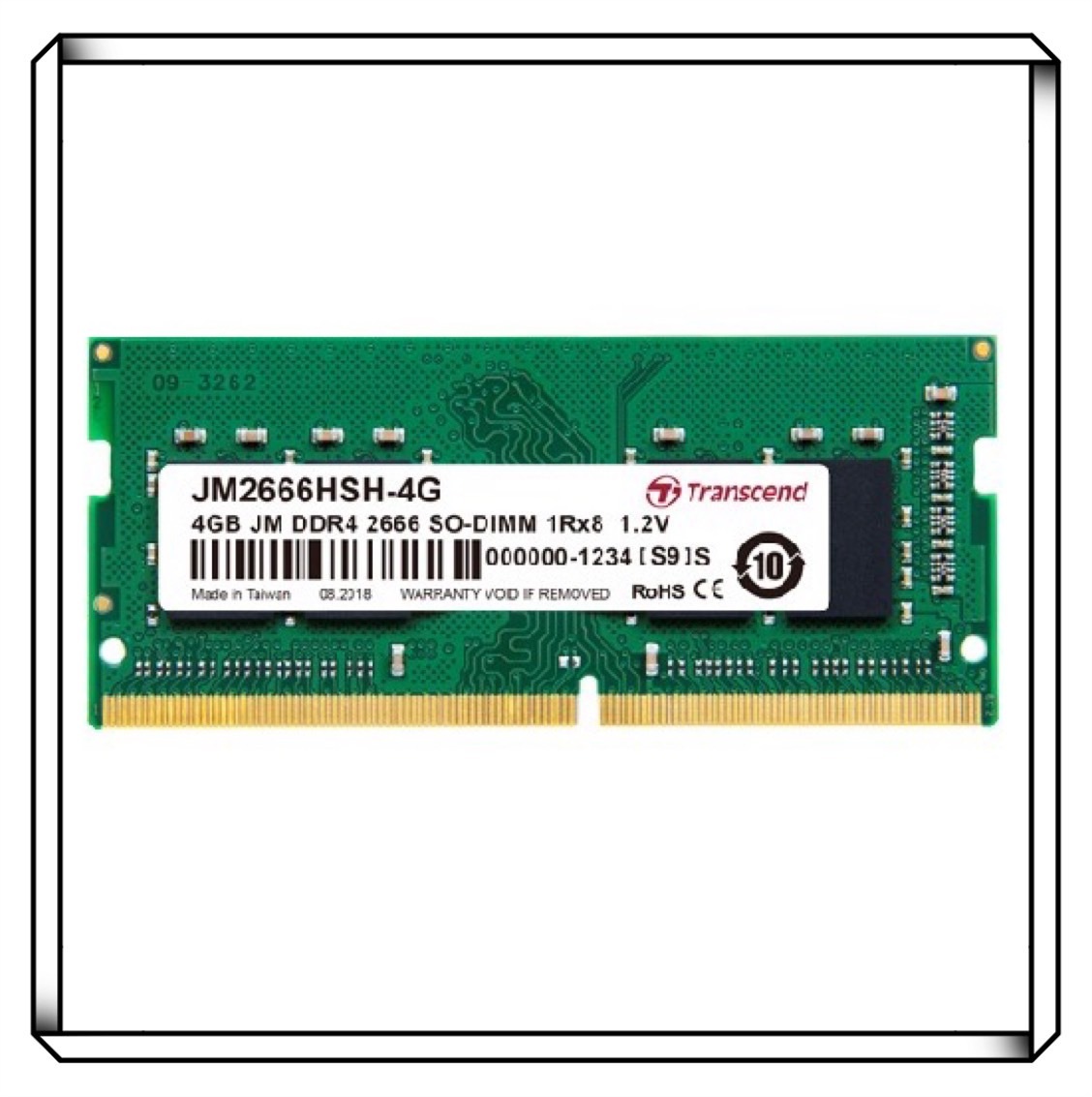 TRANSCEND 創見 DDR4 2666 4GB NB RAM 筆記型電腦記憶體 (JM2666HSH)