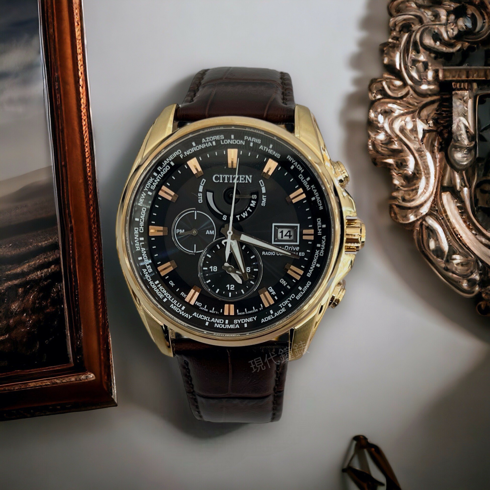 【CITIZEN 星辰】 亞洲限定光動能電波男錶AT9123-13E 44.3mm 現代鐘錶