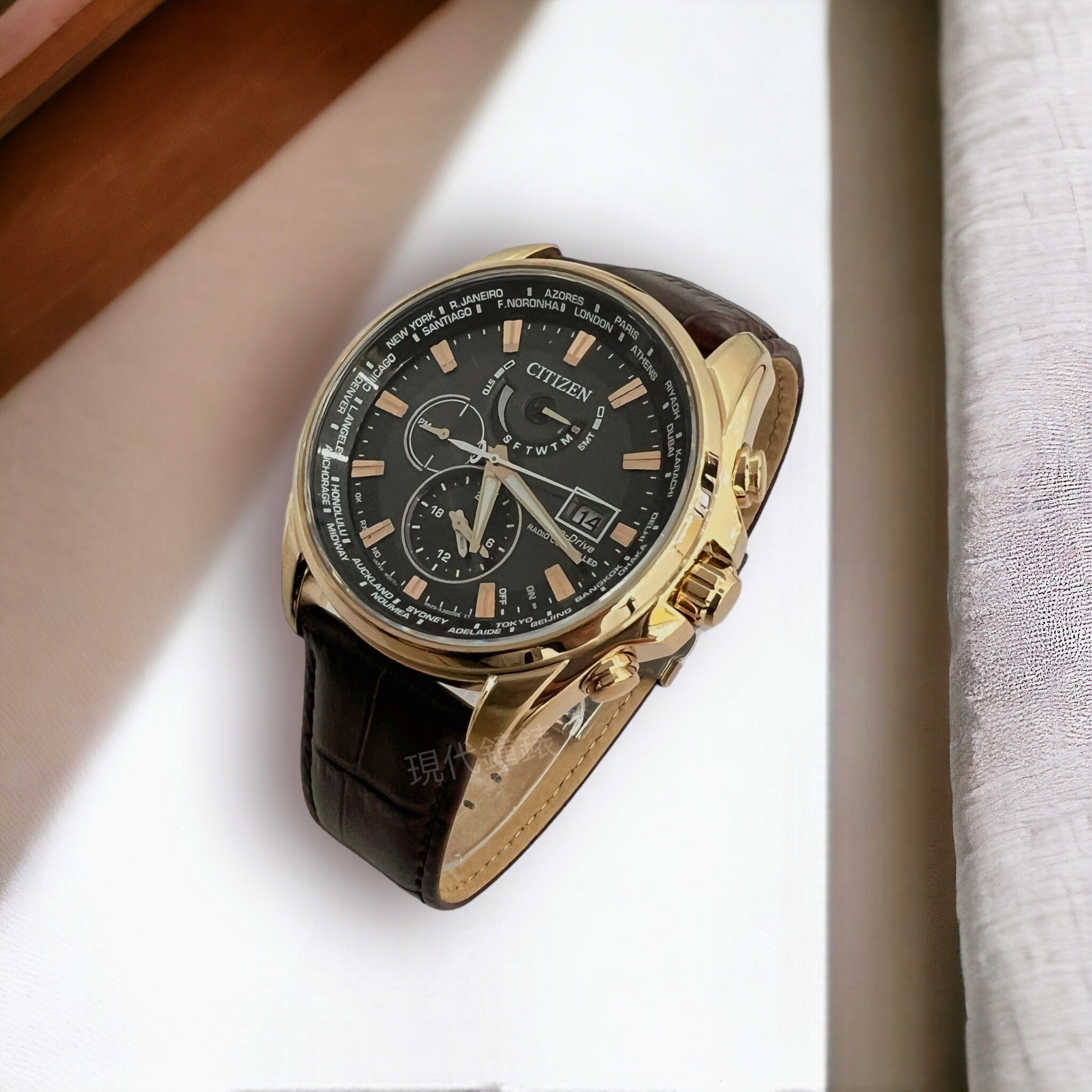 【CITIZEN 星辰】 亞洲限定光動能電波男錶AT9123-13E 44.3mm 現代鐘錶