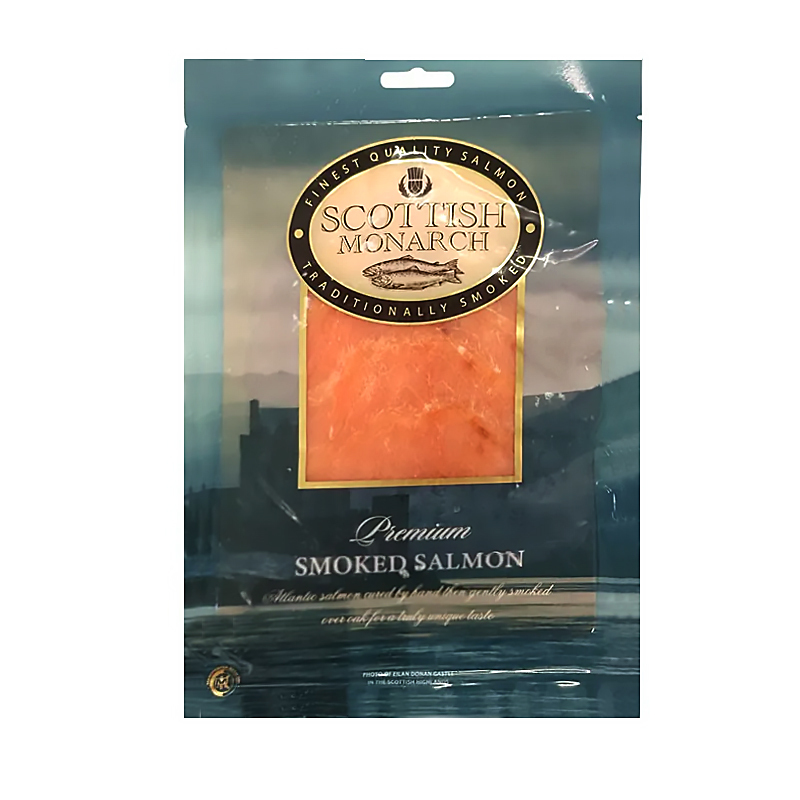 英國蘇格蘭優質三文魚切片  UK Scottish Premium Smoked Salmon Slices 200克 /包 (急凍 -18°C)