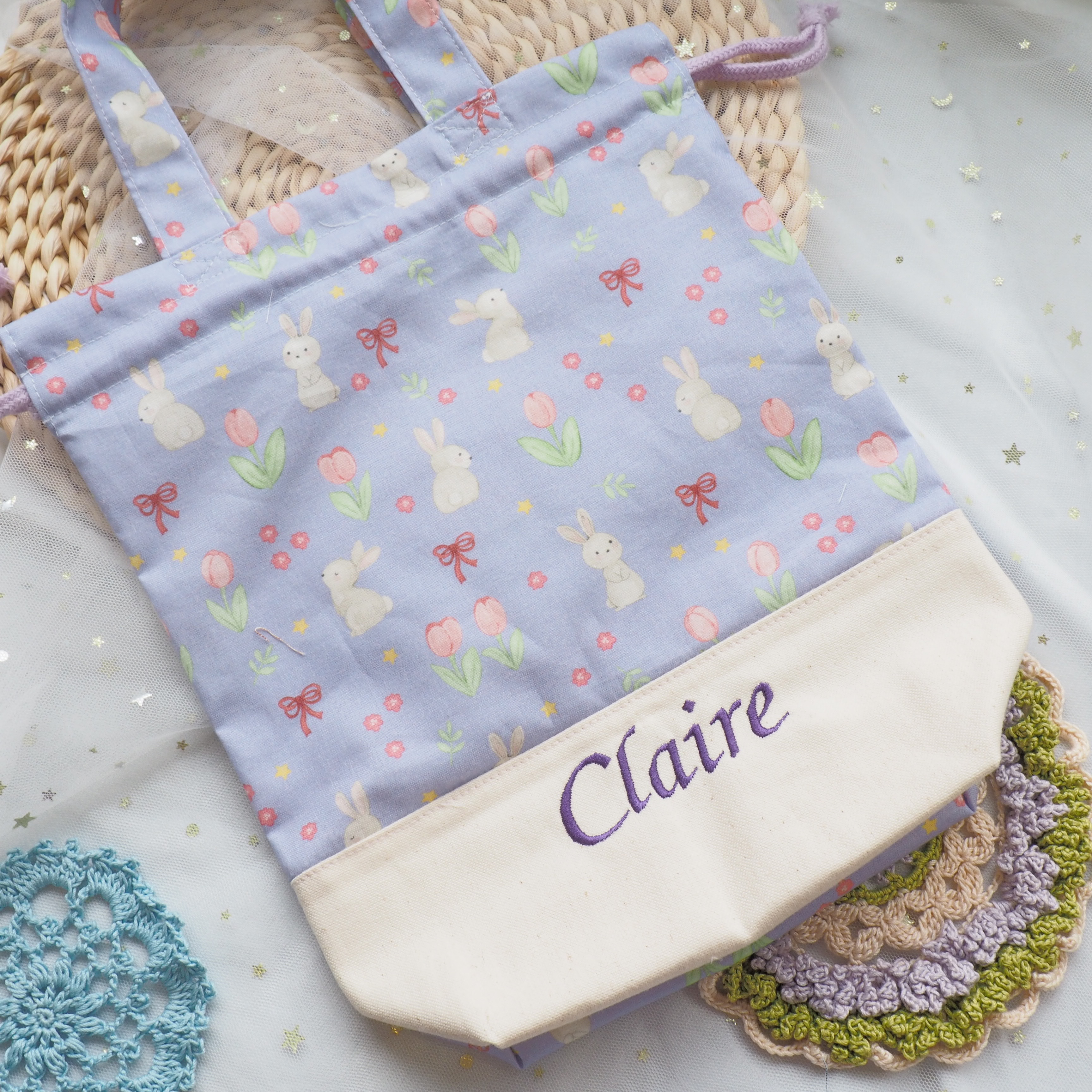 繡名索繩袋【可自選圖案】