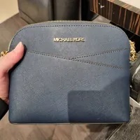 [S] MICHAEL KORS 35F1GTVC6T JET SET TRAVEL MD DOME XCROSS XBODY LEATHER,NAVY, 194900656679 (SMK781)
