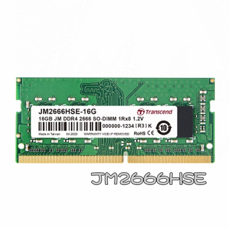 TRANSCEND 創見 DDR4 2666 16GB NB RAM 筆記型電腦記憶體 (JM2666HSE)