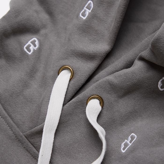 LOGO SWEAT HOODIE - CHARCOAL GREY