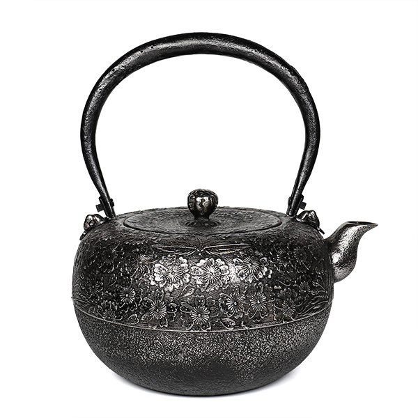 【薰山工房】鐵鉢型 櫻 砂鐵壺 2.7L