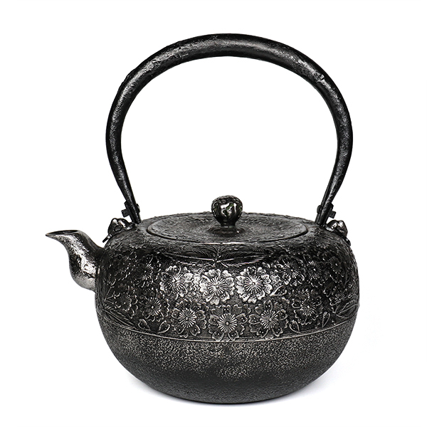 【薰山工房】鐵鉢型 櫻 砂鐵壺 2.7L