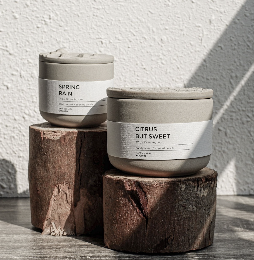 現貨 KAAJORN 泰國質感 有機大豆陶瓷蠟燭 120g 單芯