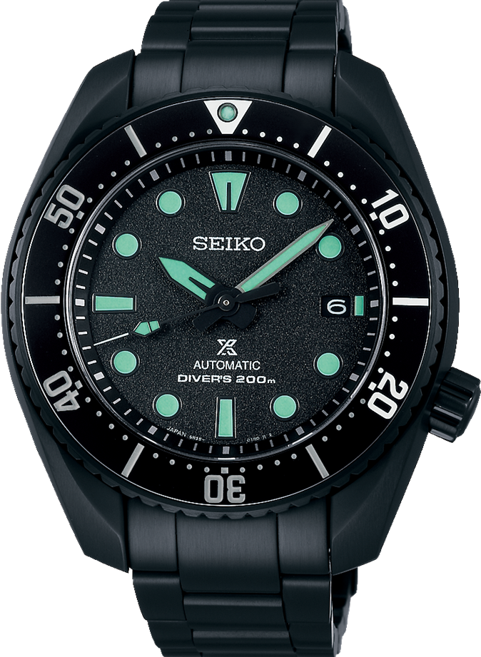 萬年鐘錶 - SEIKO PROSPEX  The Black Series 夜視鏡限量黑潮夜視200米機械潛水錶  SPB433J1 / 6R35-03A0SD  錶徑45MM