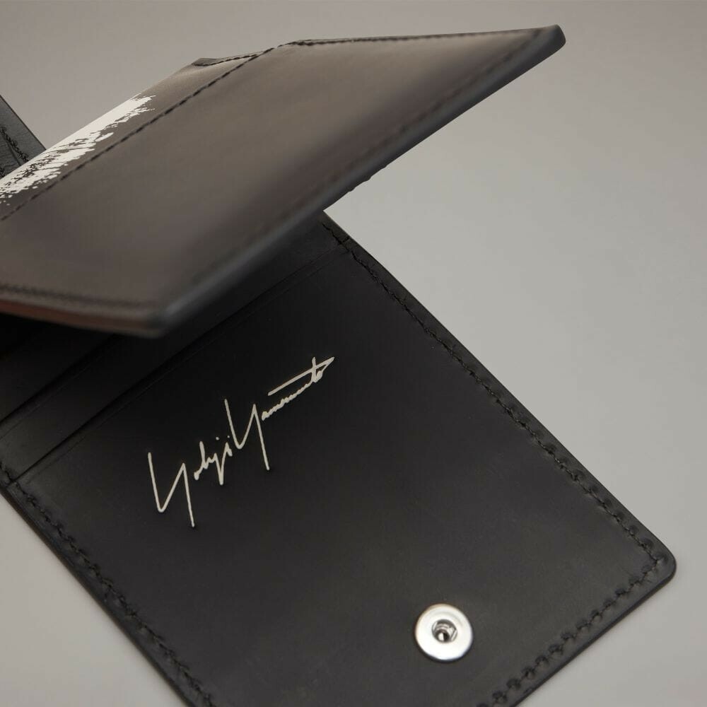 【 Y-3 AOP LANYARD皮革卡夾 - 黑 】