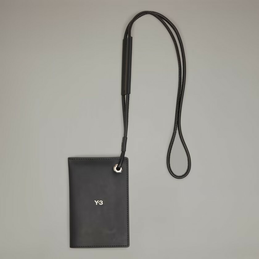 【 Y-3 CARD HOLDER 皮革卡夾包 - 黑 】