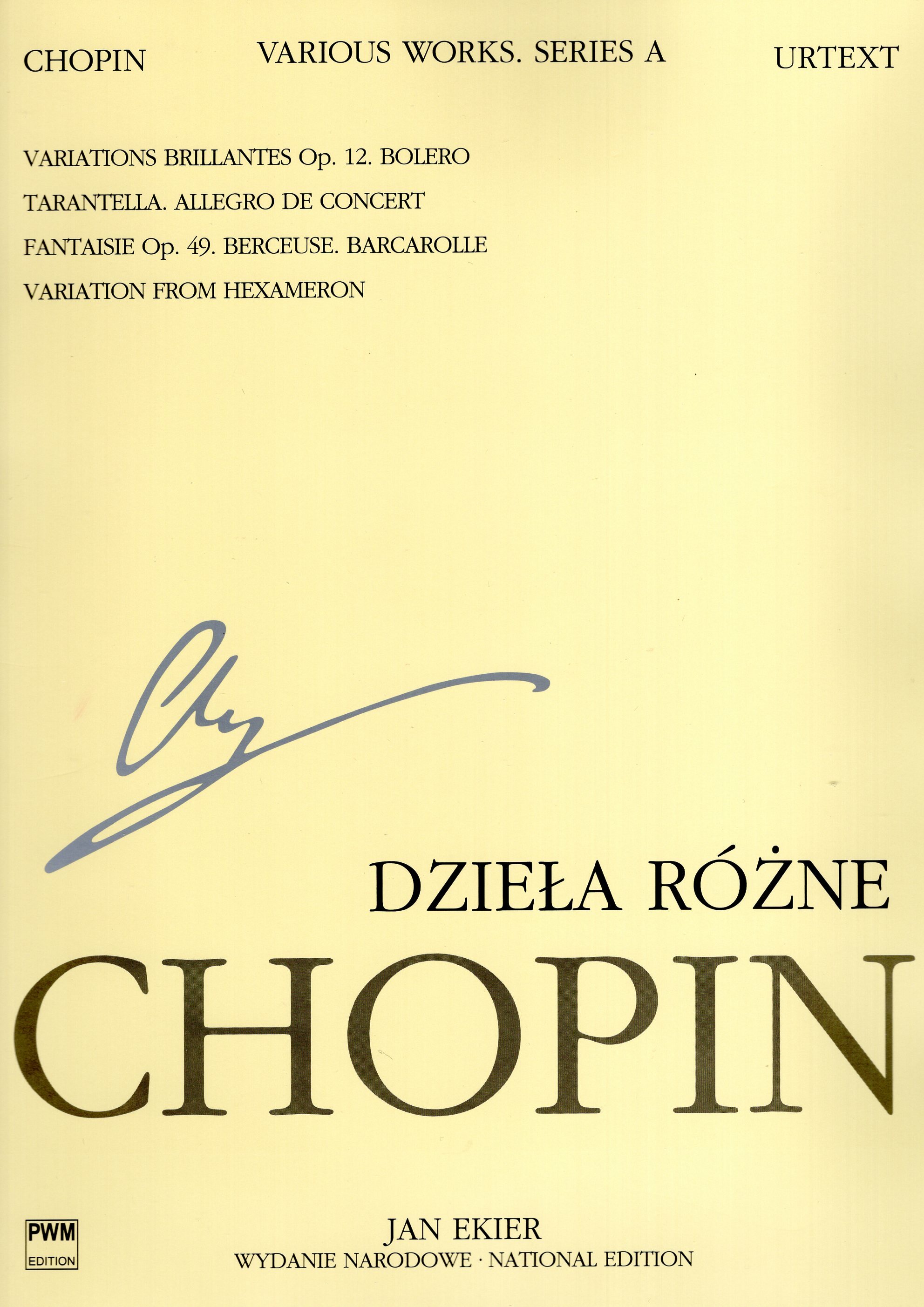 《Chopin: 鋼琴作品集》波蘭國家版