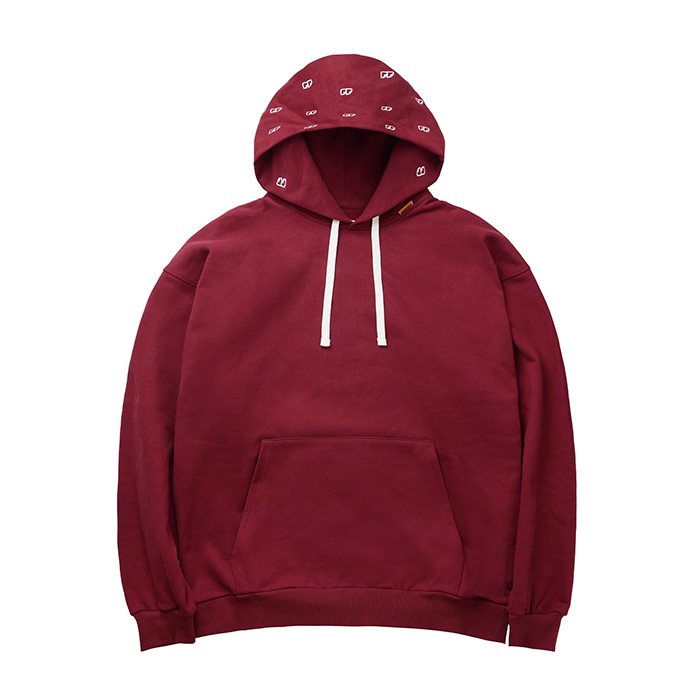 LOGO SWEAT HOODIE - BURGUNDY
