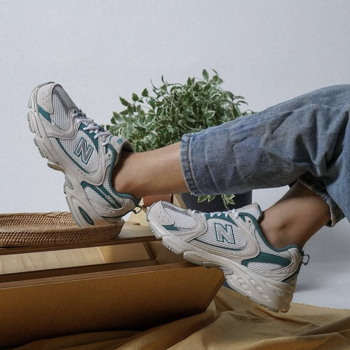 New Balance 530 Reflection Green 復古灰綠 米白 復古老爹鞋