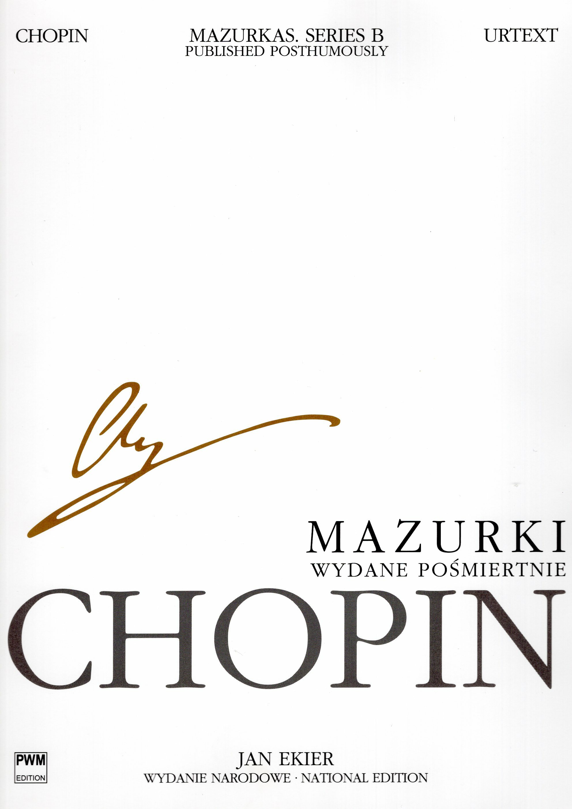 《Chopin: 馬祖卡遺作集》波蘭國家版