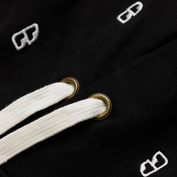 LOGO SWEAT HOODIE - BLACK