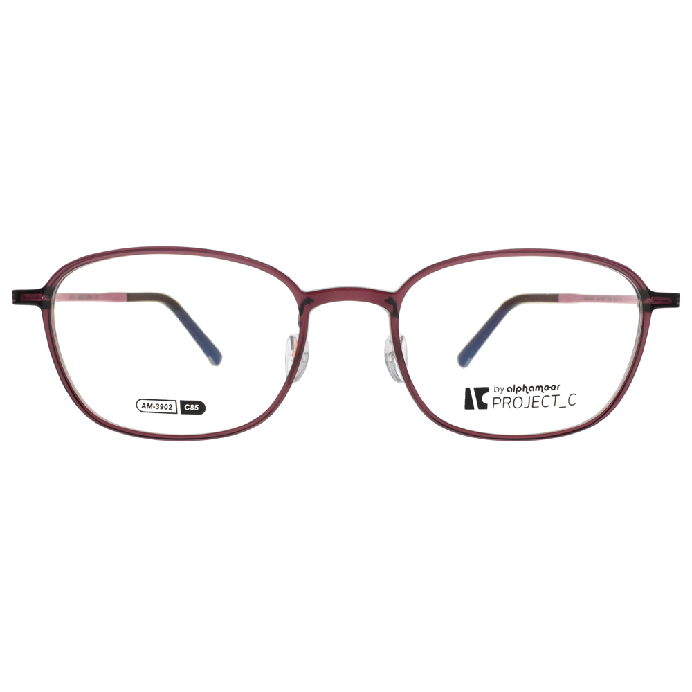 【Alphameer】AM3902 (二色) Project-C系列 俏皮知性方框光學眼鏡