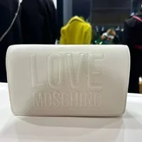 [S] LOVE MOSCHINO JC4063PP1ELL0110 BORSA PU EMBOSSED,WHITE, 8054400224834 (SLM247)
