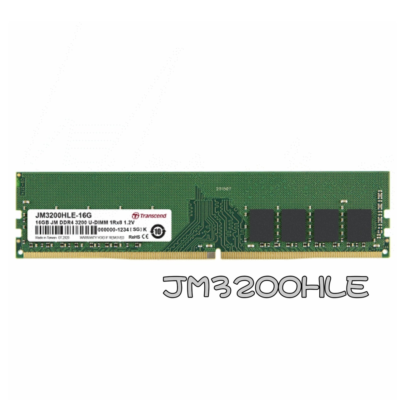 TRANSCEND 創見 DDR4 3200 16GB / 32GB PC RAM 桌上型記憶體 (JM3200HLE)