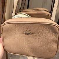 [S] COACH CQ875 LEATHER MINI JAMIE CAMERA BAG,IM/TAUPE, 196395164530 (SCO653)