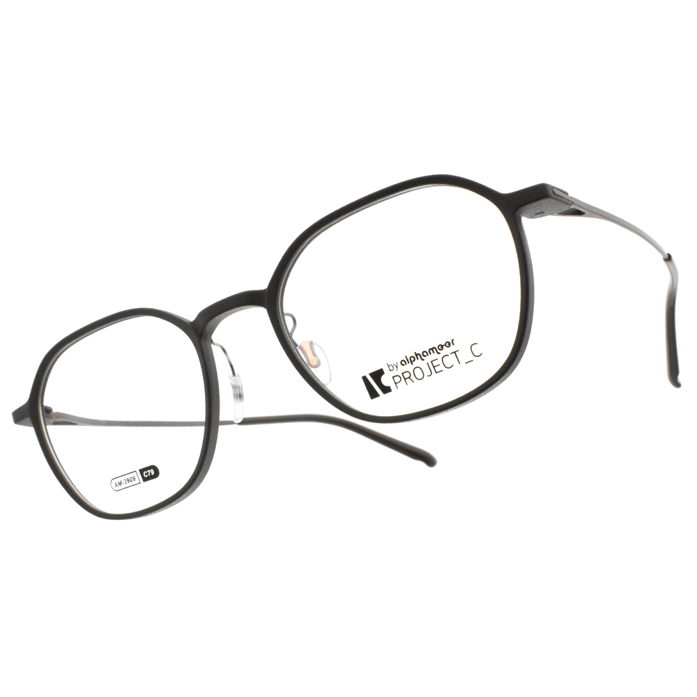 【Alphameer】AM3909 C79 4號腳 Project-C系列 切角方框光學眼鏡