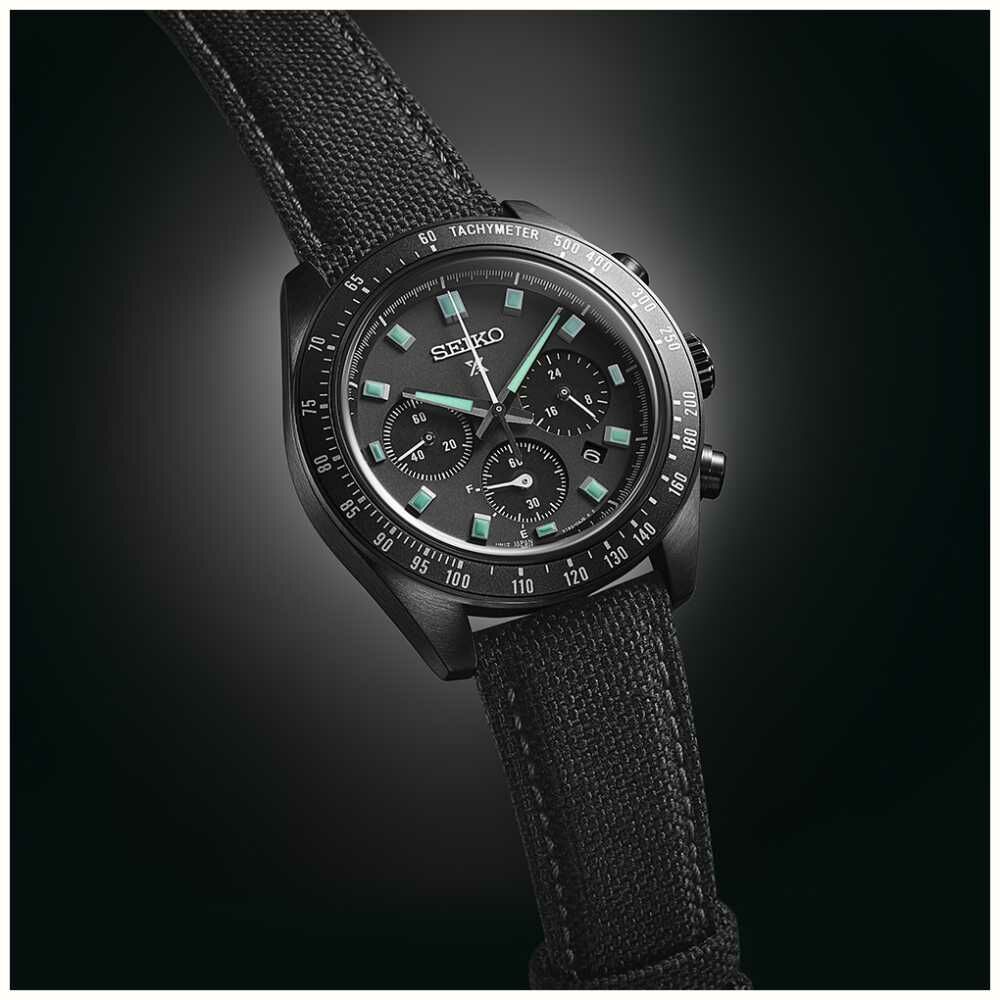 萬年鐘錶 - SEIKO PROSPEX   SPEEDTIMER 黑潮夜視太陽能三眼計時腕錶   平價石英熊貓錶  SSC923P1 / V192-0AH0C  錶徑39MM