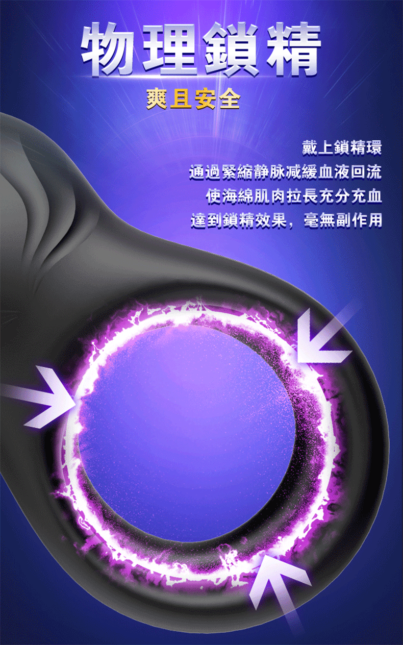 皮卡丘二代｜鎖精雙震環