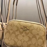 [S] COACH C9926 SIGNATURE MINI JAMIE CAMERA BAG,IM/LIGHT KHAKI/CHALK, 195031577918 (SCO655)