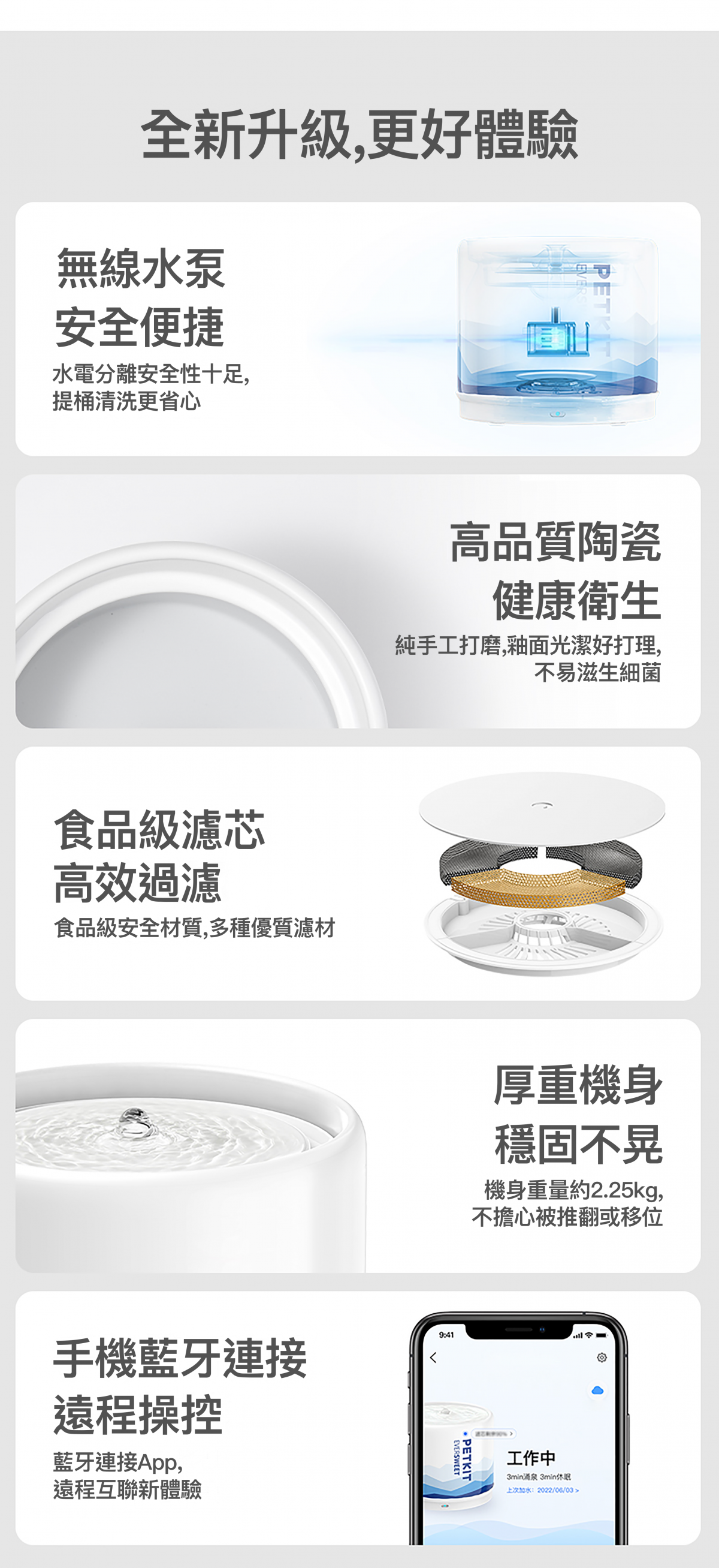 Petkit Eversweet 5 陶瓷無線水泵智能飲水機