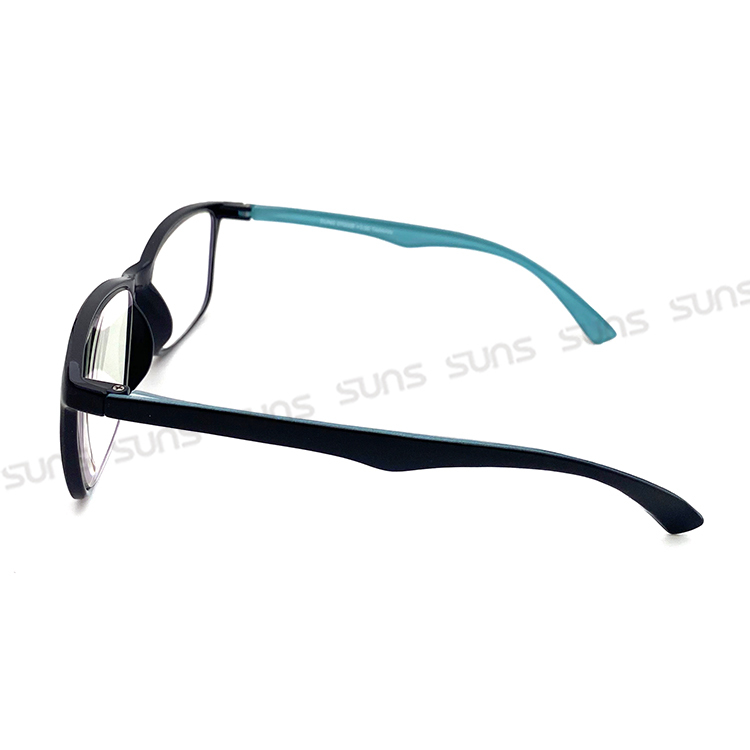 MIT抗紫外線濾藍光老花眼鏡(大鏡框)-雙色蒂芬藍