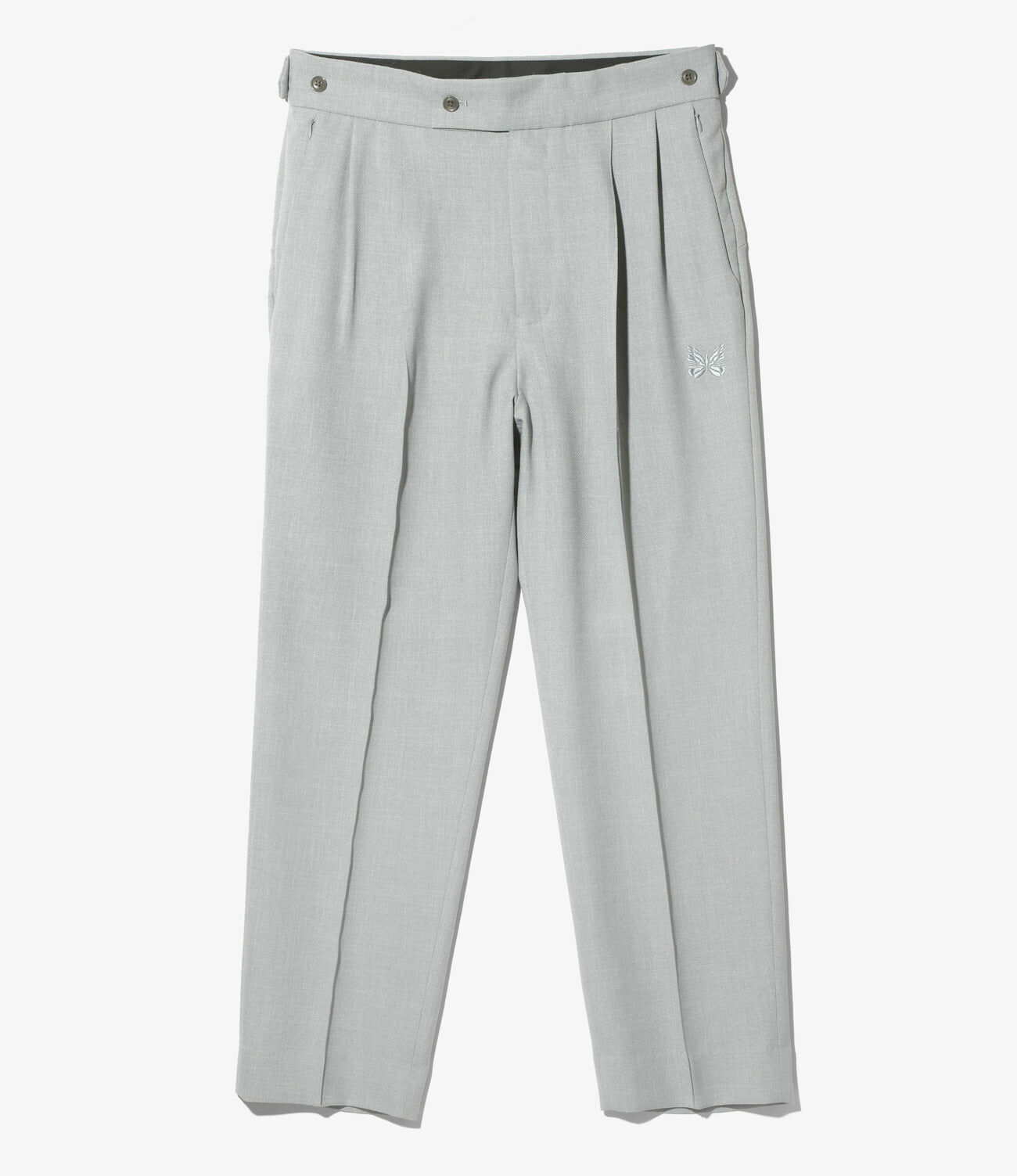 NEEDLES TUCKED SIDE TAB TROUSER - GREY