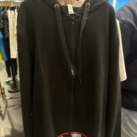 [S] MOSCHINO LOGO TAPE ZIP UP HOODIE JACKET,BLACK, ZT170990060555 (SM739)