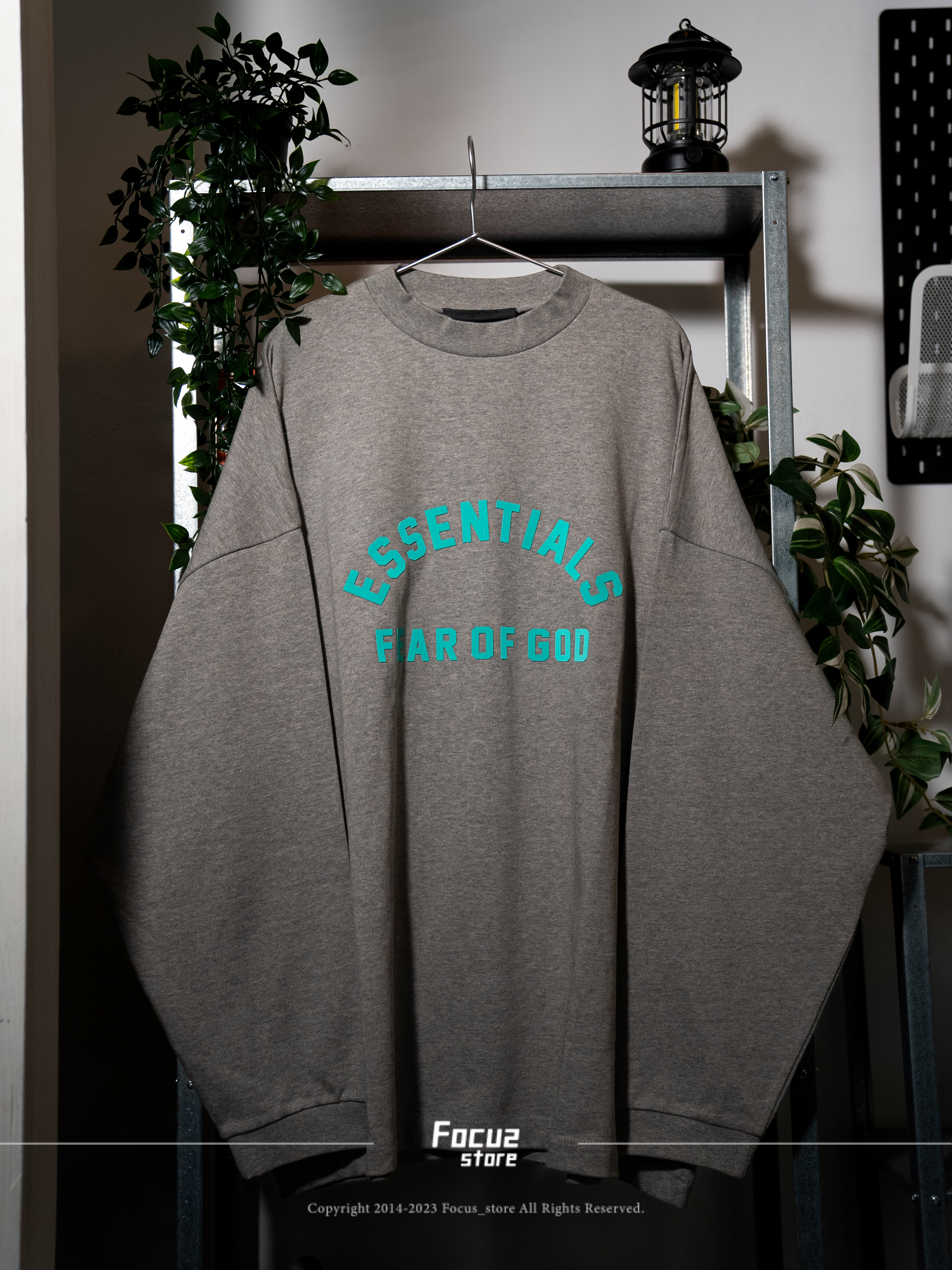 【Focus Store】現貨秒發 Essentials SS24 Longsleeve T-Shirt "Dark Heather" 燕麥灰 125SP242013F